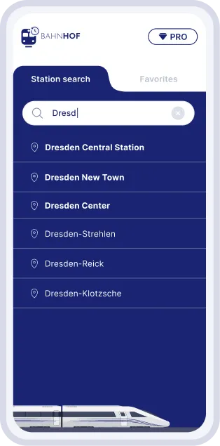 Step 1 &ndash; Select station