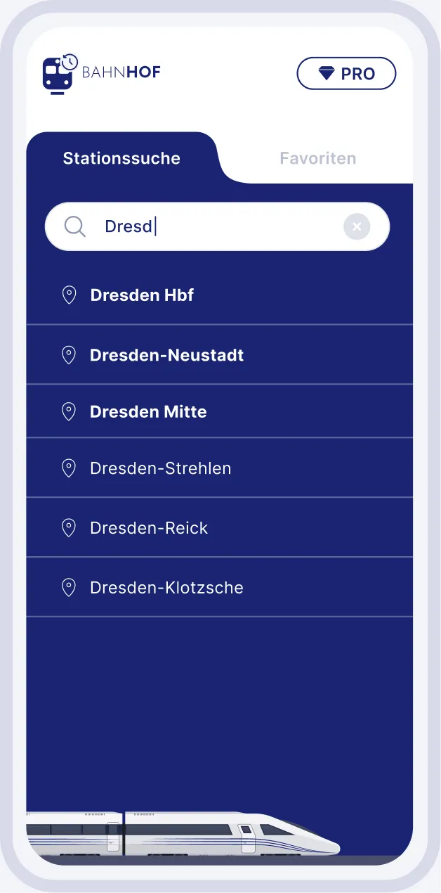 Schritt 1 – Station auswählen 